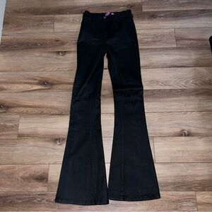 Edikted Flare Leather Pants